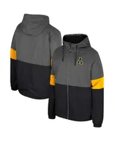 Men's Colosseum Charcoal Appalachian State Mountaineers Miles Full-Zip Hoodie Jacket