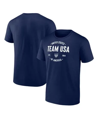 Men's Fanatics Navy Distressed Team Usa Clean Heritage T-shirt