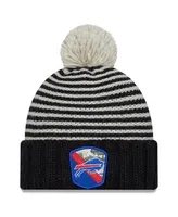 Women's New Era Black Buffalo Bills 2023 Salute To Service Cuffed Pom Knit Hat