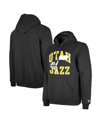 Men's and Women's New Era Black Utah Jazz 2023/24 Season Tip-Off Edition Pullover Hoodie