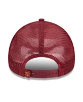 Men's New Era Burgundy Washington Commanders Caliber Trucker 9FORTY Adjustable Hat