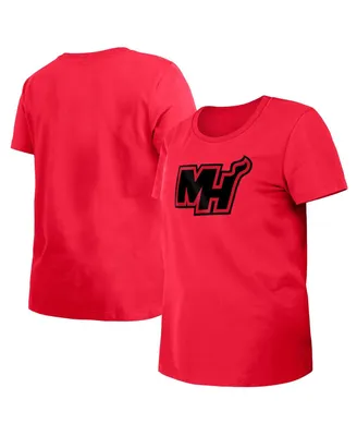 Women's New Era Red Miami Heat 2023/24 City Edition T-shirt