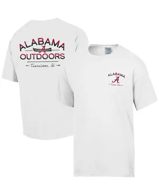 Men's Comfortwash White Alabama Crimson Tide Great Outdoors T-shirt