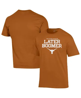 Men's Champion Texas Orange Longhorns Red River Rivalry Slogan T-shirt