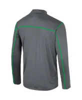 Men's Colosseum Black Oregon Ducks Cameron Quarter-Zip Windshirt