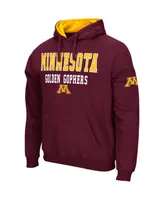 Men's Colosseum Maroon Minnesota Golden Gophers Sunrise Pullover Hoodie