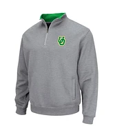 Men's Colosseum Heather Gray Oregon Ducks Tortugas Quarter-Zip Top