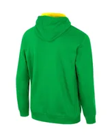 Men's Colosseum Green Oregon Ducks Half-Zip Hoodie