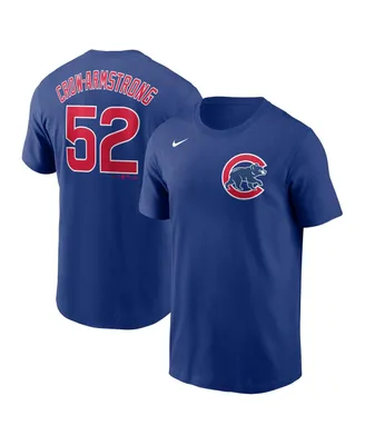 Men's Fanatics Pete Crow-Armstrong Royal Chicago Cubs Name and Number T-shirt