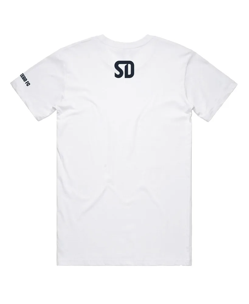 Men's and Women's Peace Collective White San Diego Fc Monochrome T-shirt