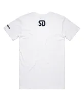Men's and Women's Peace Collective White San Diego Fc Monochrome T-shirt