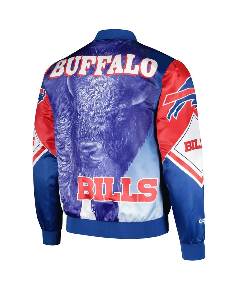 Men's Chalk Line Royal Buffalo Bills Fanimation Satin Full-Snap Jacket