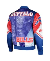 Men's Chalk Line Royal Buffalo Bills Fanimation Satin Full-Snap Jacket