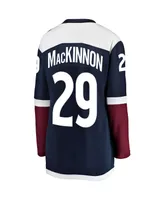 Women's Fanatics Nathan MacKinnon Navy Colorado Avalanche Alternate Breakaway Player Jersey