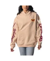 Men's and Women's The Wild Collective Cream Washington Commanders Heavy Block Pullover Hoodie