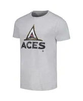 Men's and Women's Stadium Essentials Heather Gray Distressed Las Vegas Aces Hometown T-shirt