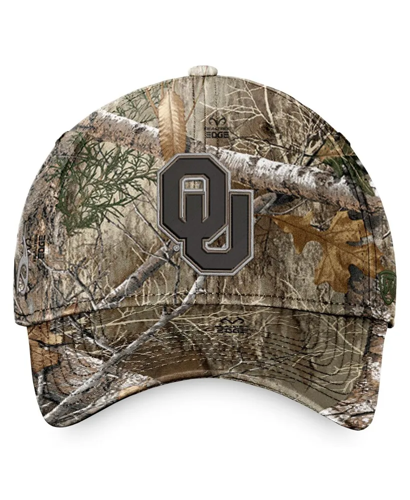 Men's Top of the World Real tree Camo Oklahoma Sooners Crusade Adventure Flex Hat