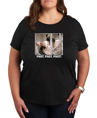 Air Waves Trendy Plus Size Friends Graphic T-shirt