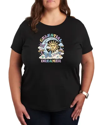 Hybrid Apparel Trendy Plus Celestial Dreamer Graphic T-shirt