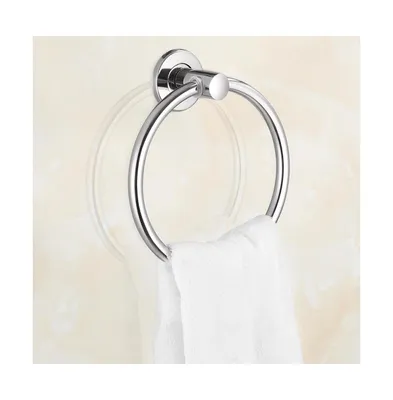 Stainless Steel Towel Ring Holder Hanger Polished Chrome Wall Mounted Bathroom Home Hotel