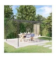 vidaXL Canopy Anthracite 13.1'x9.8' 0.6 oz/ft² Fabric and Steel