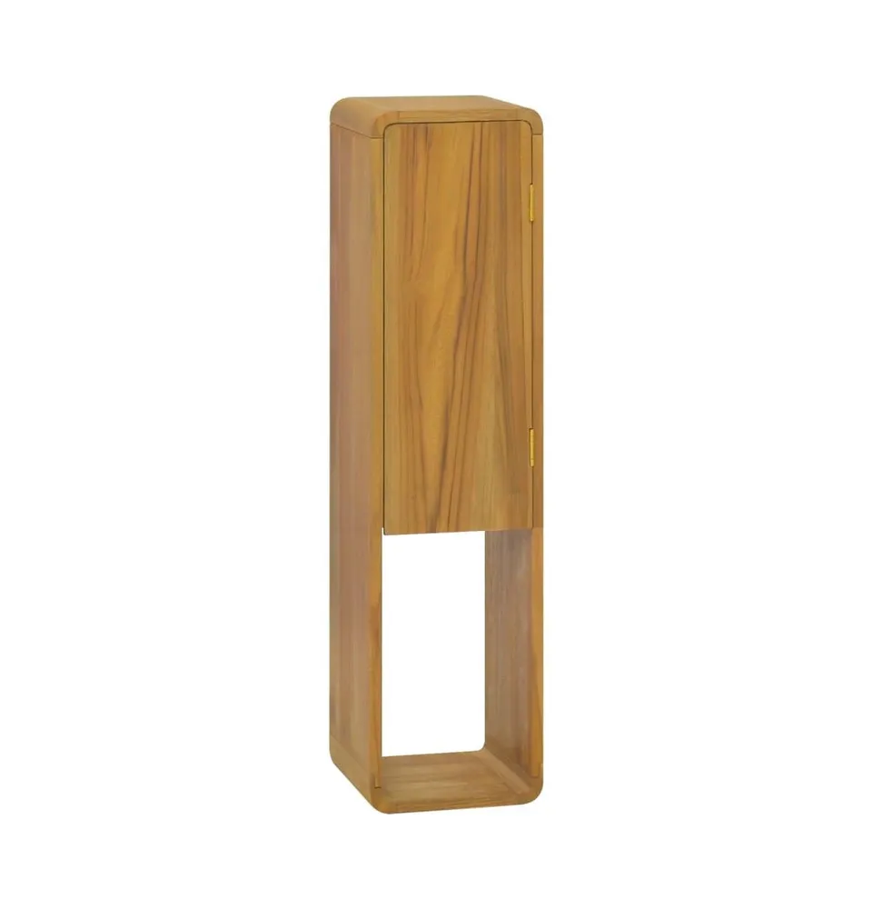 Wall-mounted Bathroom Cabinet 9.8"x9.8"x39.4" Solid Wood Teak