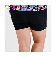 Calypsa Plus Mid-Thigh Swim Shorts