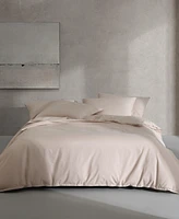 Calvin Klein Naturals Solid Cotton Tencel 3 Piece Duvet Cover Set