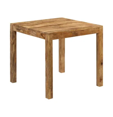 Dining Table Solid Mango Wood 32.3"x31.5"x29.9"