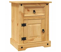 Bedside Cabinet Mexican Pine Corona Range 20.9"x15.4"x26"