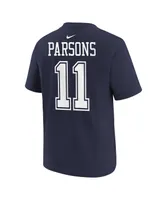 Preschool Boys and Girls Nike Micah Parsons Navy Dallas Cowboys Player Name Number T-shirt