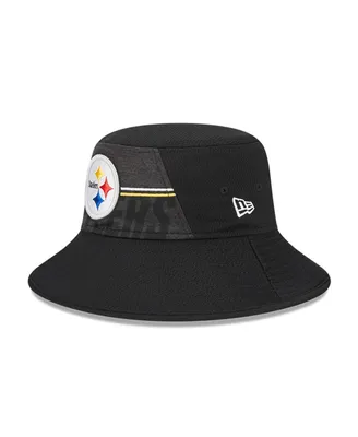 Men's New Era Black Pittsburgh Steelers 2023 Nfl Training Camp Stretch Bucket Hat
