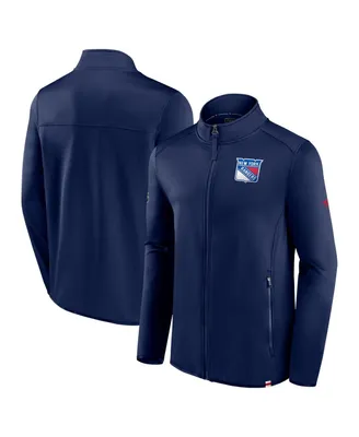 Men's Fanatics Navy New York Rangers Authentic Pro Full-Zip Jacket
