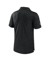 Men's Fanatics Black Detroit Red Wings Authentic Pro Jacquard Polo Shirt