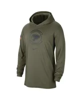 Men's Nike Olive Kentucky Wildcats Military-Inspired Pack Long Sleeve Hoodie T-shirt