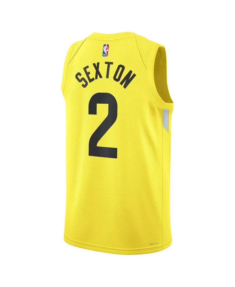 Men's and Women's Nike Collin Sexton Gold Utah Jazz Swingman Jersey - Icon Edition