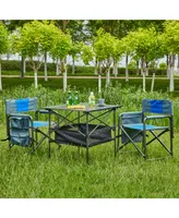 Simplie Fun Portable Folding Outdoor Table and Chairs