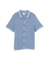 Cotton On Toddler and Little Boys Knitted Short Sleeve Shirt