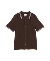 Cotton On Toddler and Little Boys Knitted Short Sleeve Shirt