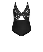 Lani Spot 1 Piece Swimsuit - black