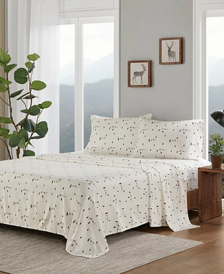 Woolrich Printed Flannel 3-Pc. Sheet Set, Twin