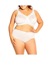 Avenue Plus Wire Free Uplift Bra - white