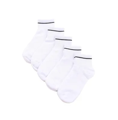 Stems Five Pack Sport Ankle Socks with Stripe Contrast