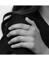 Thin Crystal Band Ring – Minimalist Band, Stackable Style