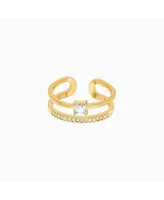 Saya Double Band Adjustable Ring