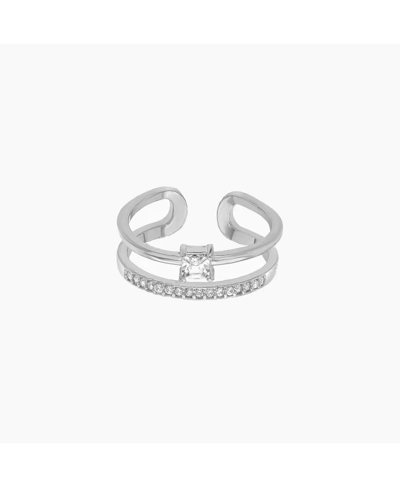 Saya Double Band Adjustable Ring