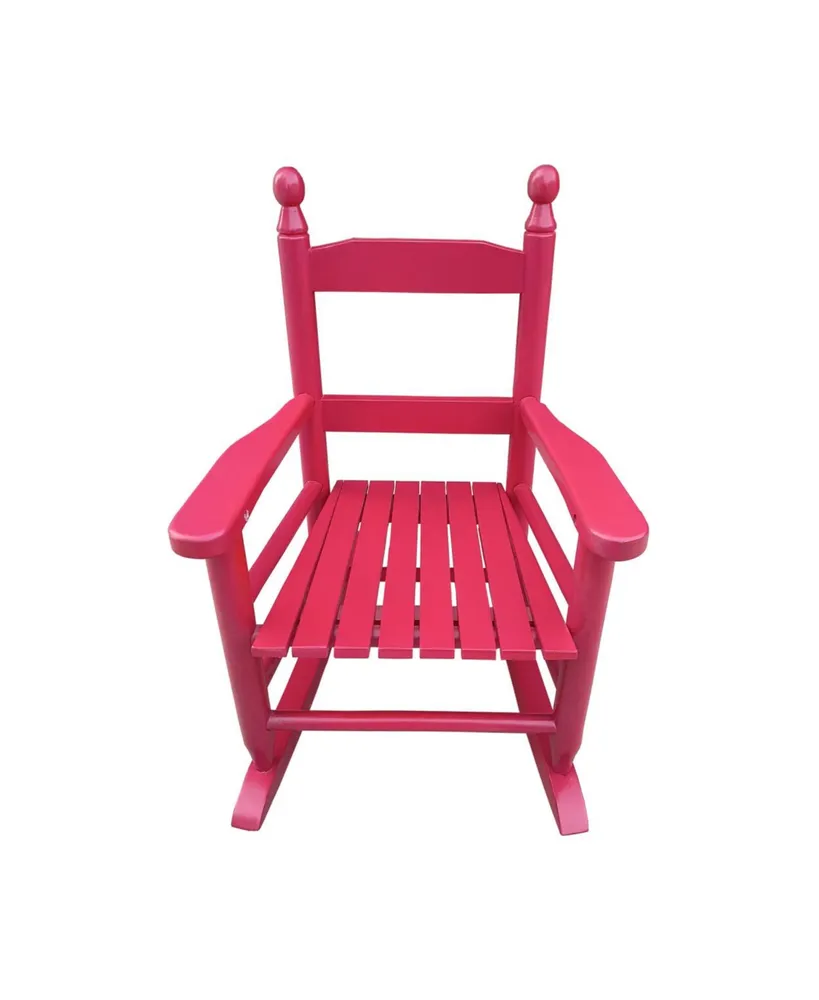 Simplie Fun Children's Rocking Red Chair- Indoor Or Outdoor - Suitable For Kids-Durable