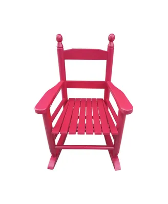 Simplie Fun Children's Rocking Red Chair- Indoor Or Outdoor - Suitable For Kids-Durable