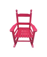 Simplie Fun Children's Rocking Red Chair- Indoor Or Outdoor - Suitable For Kids-Durable