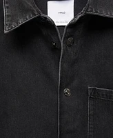 Mango Men's Pocket Denim Overshirt